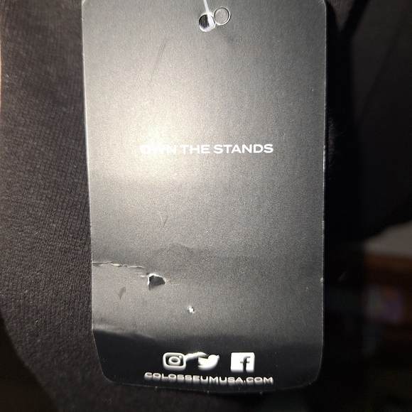 A Colosseum Nebraska Corn Huskers black hoodie in a women's size medium. NWT - Picture 5 of 9